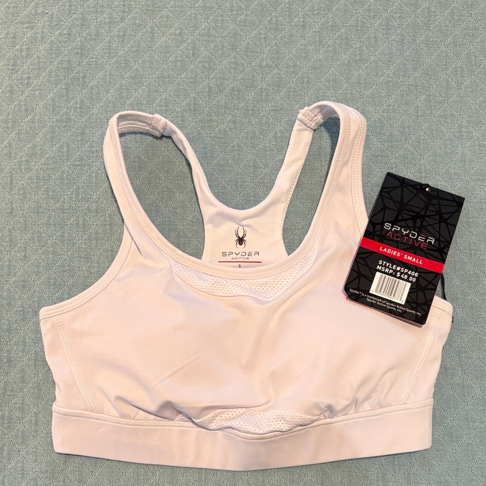 NWT Women's White Sports Bra